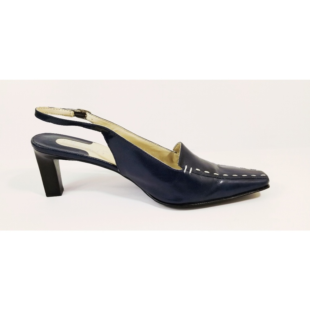 Franco Sarto slingback shoes blue size 9.5M - Picture 4 of 8